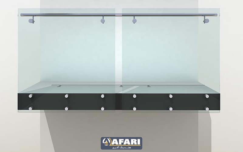 نرده شیشه ای فیکس پوینت